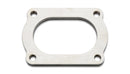 Vibrant T304 SS 4 Bolt Flange for 3in O.D. Oval tubing-1