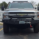 Road Armor 15-19 Chevy 2500 Stealth Front Winch Bumper w/Pre-Runner Guard - Tex Blk-2