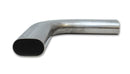 Vibrant 3.5in Oval (Nominal Size) T304 SS 90 deg Mandrel Bend 6in x 6in leg lengths-1
