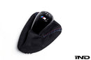 IND E9X M3 Tri-Color Stitched Alcantara Shift Boot Set-6