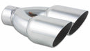 Vibrant Dual 3.5in Round SS Exhaust Tip (Single Wall Angle Cut)-1