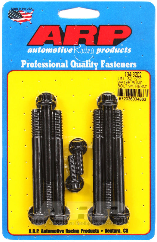 ARP LS1 LS2 12pt Water Pump Bolts w/ Thermostat Housing Bolts Kit