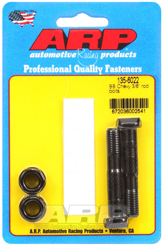 BB CHEVY 3/8 ROD BOLTS 2PCS