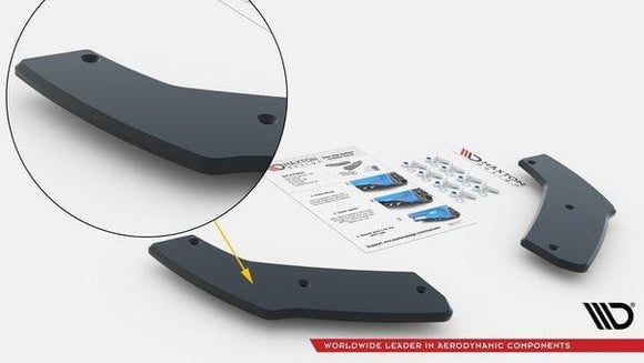 Maxton Design Street Pro Rear Side Splitters - VW Golf R Mk8