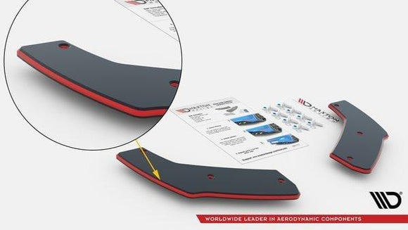 Maxton Design Street Pro Rear Side Splitters - VW Golf R Mk8