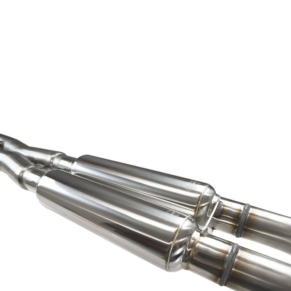 Kooks SS GREEN Catted Rear Exit Exhaust w/Black Tips. 2011-2014 F150 Raptor 6.2L 4V.