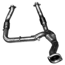 Kooks 3" SS GREEN Catted Turbo Down Y-Pipe. 2011-2014 F150 EcoBoost. Connects to OEM.-1