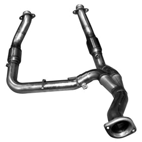 Kooks 3" SS GREEN Catted Turbo Down Y-Pipe. 2011-2014 F150 EcoBoost. Connects to OEM.