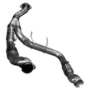 Kooks 3" SS GREEN Catted Turbo Down Y-Pipe. 2011-2014 F150 EcoBoost. Connects to OEM.-2