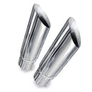 Stainless Works Single Wall Slash Cut Exhaust Tip - 3 1/2in Body 3in ID Inlet-1