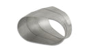 Vibrant Horizontal 304 SS Oval Pie Cuts 4.0in OD Tight 45 Degree Elbow - Bag of 3-1