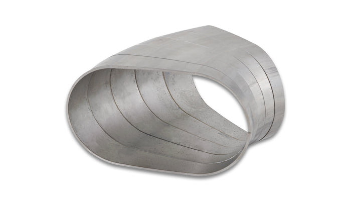 Horizontal 304 SS Oval Pie Cuts 4" OD Loose (5pcs=45deg Elbow)