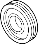 Crankshaft Pulley Genuine Audi 2014-2015 A6 A8 Q7 TDI-2