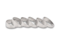 Vibrant 3.00in O.D. T304 SS Pie Cuts - Set of 6