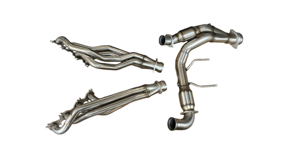 Kooks 21-23 Ford F150 Coyote V8 5.0L 1-3/4in SS Header w/ GREEN Catted Connection Pipe