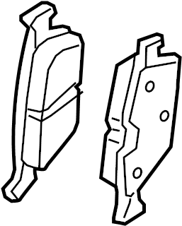 Brake Pads Rear - Audi (8V0698451K) 2017-2021 Audi RS3/TTRS w/Ceramic Composite Brakes (Copy) - 0