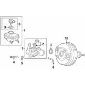 Audi Power Brake Booster - Genuine Audi 8R0612107D - 0
