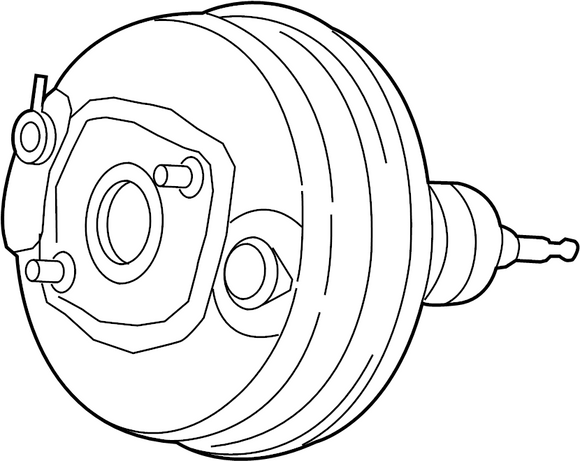 Audi Power Brake Booster - Genuine Audi 8R0612107D