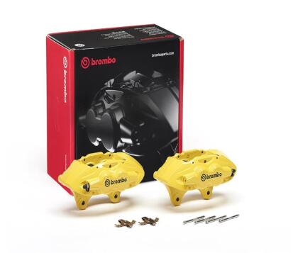 Brembo OE 16-21 BMW M2/15-18 M3/15-20 M4 Hydraulic Front X-Style Brake Calipers - Yellow 6875651