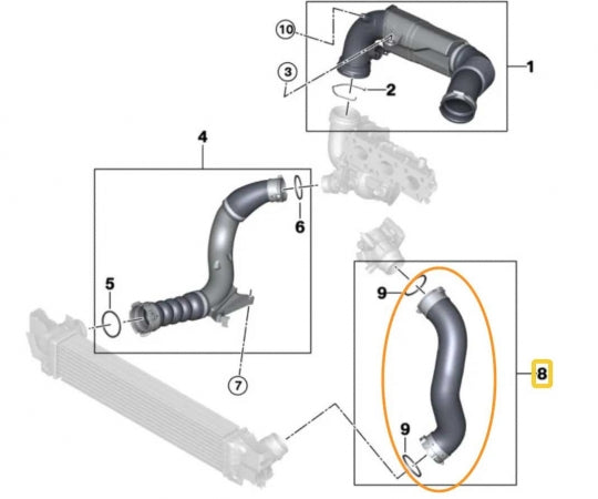 Racing Dynamics Intake Charge Pipe Lite - Mini / BMW / X1 / X2 / JCW | 139-10-56-301