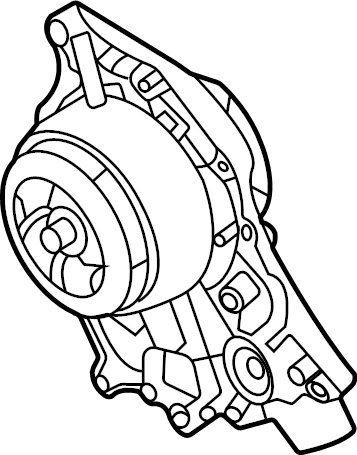 Audi Engine Water Pump - Genuine Audi 0P2121014H