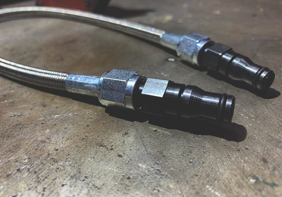 McLeod Steel Braided Line Double An4 Female 13in Long