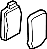 Audi Disc Brake Pad - Genuine Audi 4M8698451C