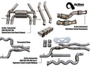 G80/G82 Exhaust Bundle Aflow equal length res (rear + EL res + Aflow DP) brushed 2021+ M3 / M4-1