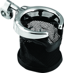 Kuryakyn Drink Holder with Mesh Basket 1-1/4 inch Clamp Chrome-1