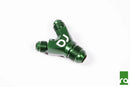 Radium Engineering Dual 6AN to 8AN Y-Adapter Block Fitting-1