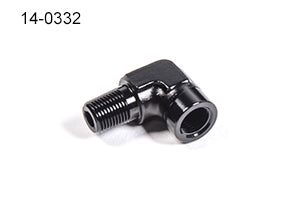 Radium Engineering 1/8in NPT Male to Female 90 Degree Fitting
