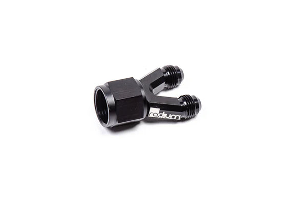 Radium Engineering 6AN Male 6 AN Male 10 AN Female Y Adapter Fitting
