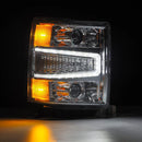 AlphaRex 04-15 Chevy 1500HD LUXX LED Proj Headlights Chrome w/Seq Activation Light / Seq Signal-2
