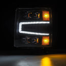 AlphaRex 04-15 Chevy 1500HD NOVA-Series LED Proj Headlights Black w/Activ Light/Seq Signal & SB DRL-4