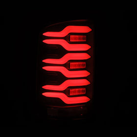 AlphaRex 14-18 GMC Sierra 1500/2500HD/3500HD LUXX-Series LED Tail Lights Blk w/Actv Light & Seq. Sig - 0