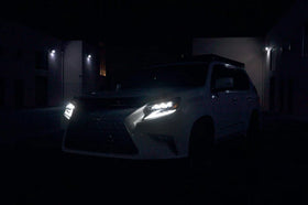AlphaRex 14-19 Lexus GX460 (Non-AFS) NOVA LED Proj Headlights Alpha Black w/Activ Light/Seq Signal - 0