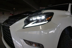 AlphaRex 14-19 Lexus GX 460 NOVA LED Projector Headlights Plank Style Black w/Activ Light/Seq Signal - 0