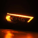 AlphaRex 14-22 Toyota 4Runner PRO-Series Projector Headlights Black w/Seq. Sig. + DRL-3