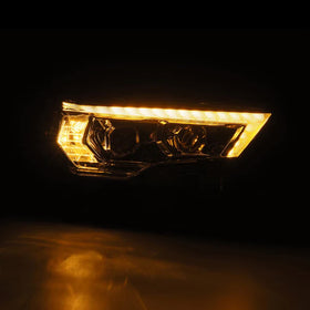 AlphaRex 14-22 Toyota 4Runner PRO-Series Projector Headlights Black w/Seq. Sig. + DRL - 0