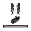Cali Raised 14-21 Toyota Tundra 42 Hidden Grille Curved Led Light Bar Brackets Kit - No One Light B-1