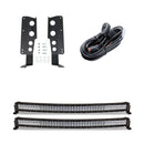 Cali Raised 14-21 Toyota Tundra 42 Hidden Grille Curved Led Light Bar Brackets Kit - Spot Beam/Led-1