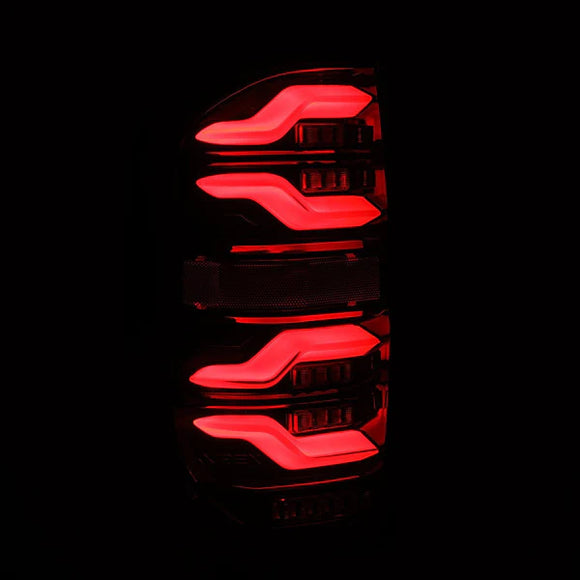 AlphaRex 14-21 Toyota Tundra LUXX LED Taillights Blk w/Activ Light/Seq Signal