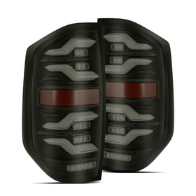 AlphaRex 14-21 Toyota Tundra LUXX LED Taillights Blk w/Activ Light/Seq Signal