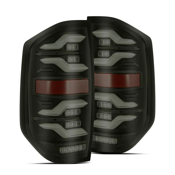 AlphaRex 14-21 Toyota Tundra LUXX LED Taillights Blk w/Activ Light/Seq Signal