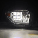 AlphaRex 14-21 Toyota Tundra NOVA LED Proj HL Chrome w/Actv Light & Seq. Sig + Switchback DRL-5