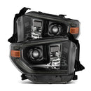 AlphaRex 14-21 Toyota Tundra PRO-Series Projector Headlights Black w/Seq. Sig. + DRL-1