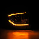 AlphaRex 14-21 Toyota Tundra PRO-Series Projector Headlights Black w/Seq. Sig. + DRL-4