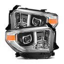 AlphaRex 14-21 Toyota Tundra PRO-Series Proj Headlights Chrome w/ DRL/Seq Signal-1