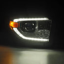 AlphaRex 14-21 Toyota Tundra PRO-Series Proj Headlights Chrome w/ DRL/Seq Signal-4