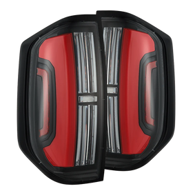 AlphaRex 14-21 Toyota Tundra Nova-Series LED Tail Lights - Black Red